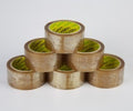 PRIMA 48MM X 66M ROLLS BROWN BUFF PACKING TAPE PK/6 LOW NOISE