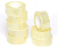 PRIMA 18MM X 33M ROLLS CLEAR TAPE PACK 8
