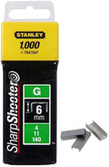 STANLEY HEAVY-DUTY STAPLE 6MM TRA704T PACK 1000