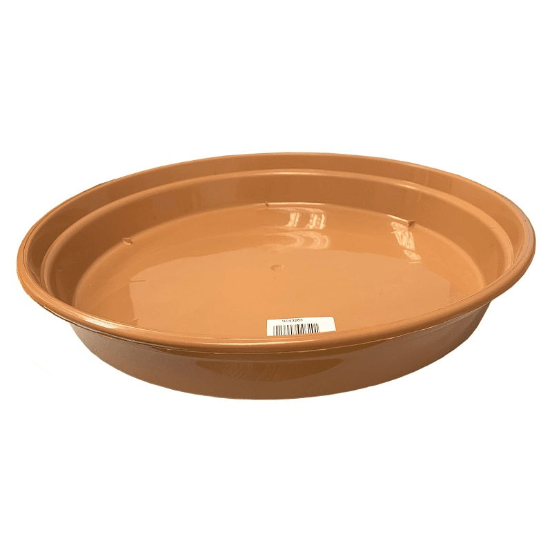 WHITEFURZE TERRACOTTA PLASTIC GARDEN PLANT POT SAUCER 31CM POT