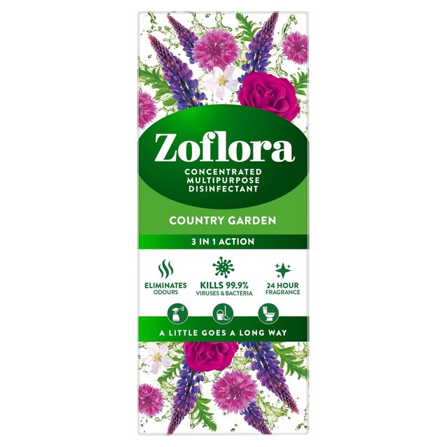 ZOFLORA 3 IN 1 ANTI BACTERIAL DISINFECT CLEANER 500ML - COUNTRY GARDEN
