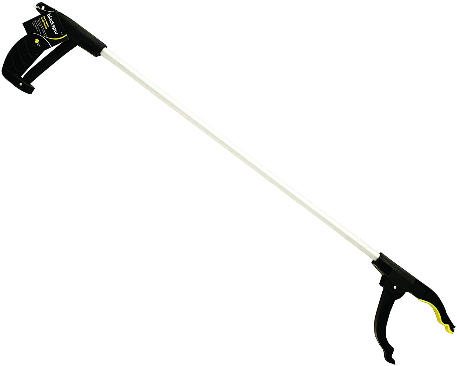 BLACKSPUR LONG REACH GRAB HANDLE SLIVER/BLACK 76 X 13 X 4 CM