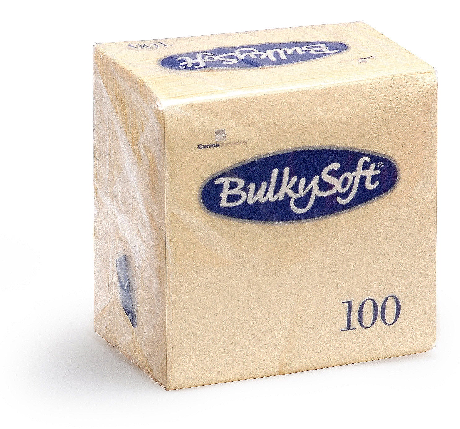 BULKY SOFT 2PLY 4 FOLD NAPKINS 33CM X 33CM 100/PK - CREME