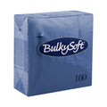 BULKY SOFT 2PLY 4 FOLD NAPKINS 33CM X 33CM 100/PK - BLUE