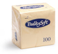BULKY SOFT 2PLY 4 FOLD NAPKINS 40CM X 40CM 100/PK - CREAM / CREME