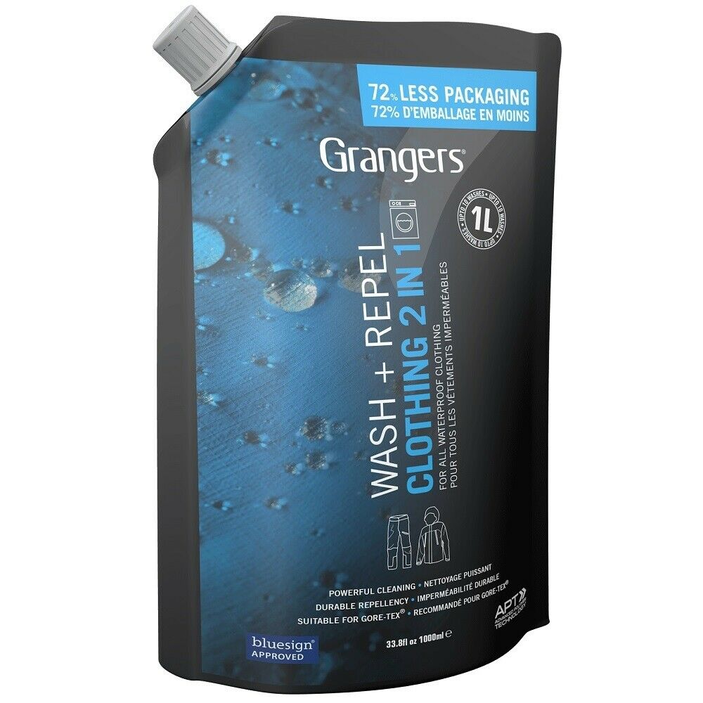 GRANGERS 2 IN 1 POUCH WASH & REPEL CLOTHING 1 LITRE