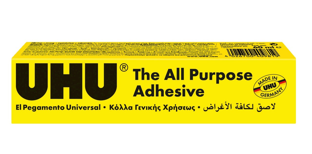 UHU ALL PURPOSE ADHESIVE GLUE 60ML