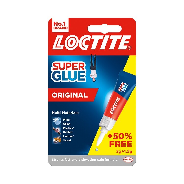 LOCTITE SUPER GLUE 3G TUBE PLUS 50 % EXTRA FREE
