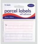 COUNTY PARCEL LABELS SELF ADHESIVE - PACK OF 12 LABELS