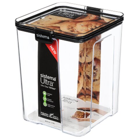 SISTEMA ULTRA CLEAR TRITAN SQUARE CONTAINER 2.75L