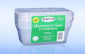 SATCO MICROWAVE PLASTIC CONTAINERS WITH LIDS 750ML 5/PK