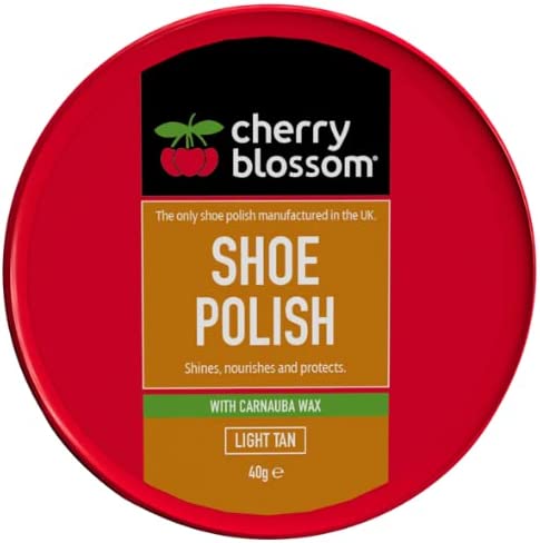 CHERRY BLOSSOM SHOE POLISH LIGHT TAN 40G
