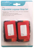 ASHLEY ADJUSTABLE LUGGAGE STRAP 2/PK