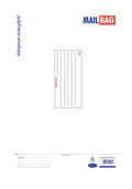 25/PK COUNTY LARGE POLYTHENE WHITE MAIL BAGS 320MM X 440MM
