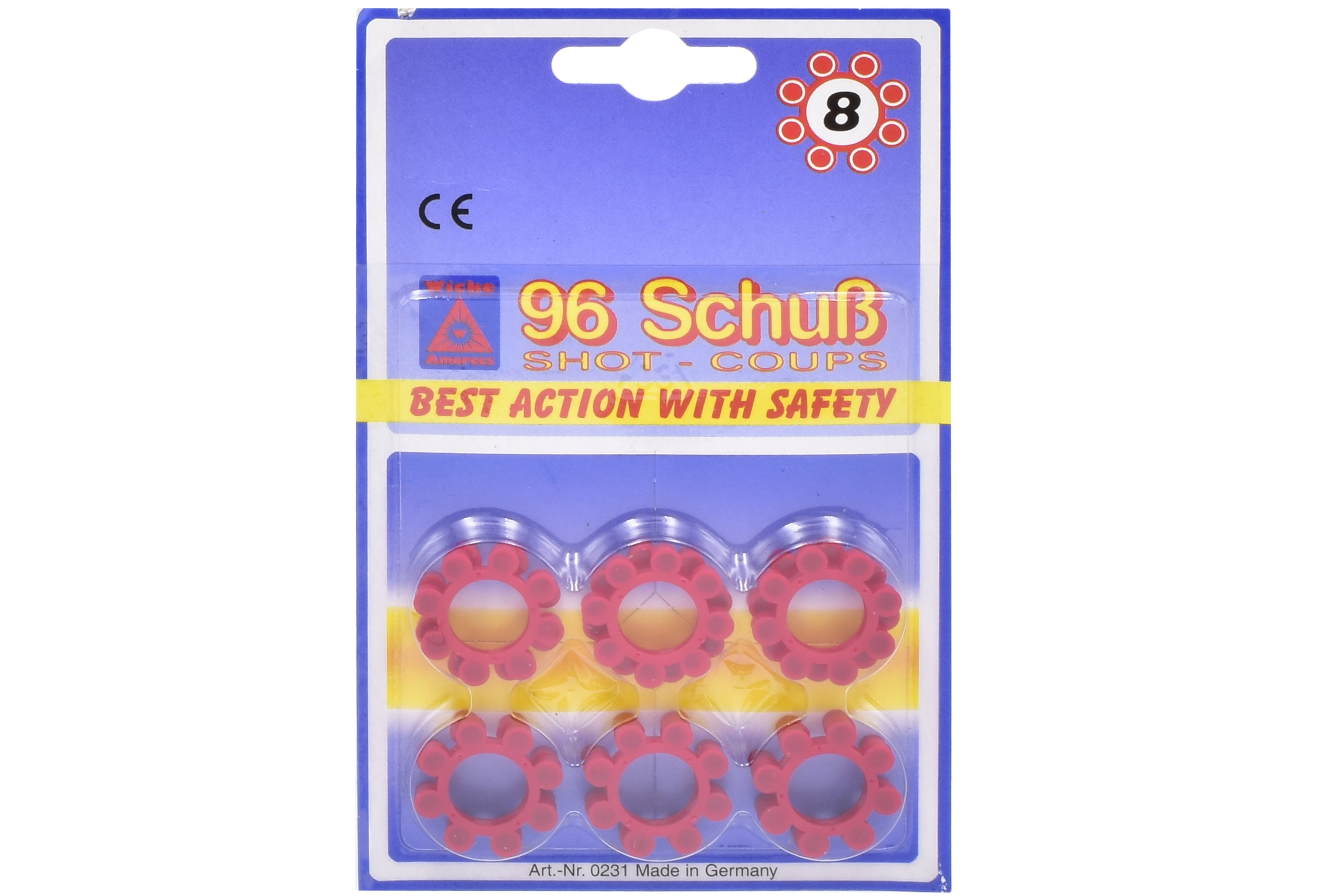 8 SHOT RING CAPS DISC -12 RINGS BLISTERCARD