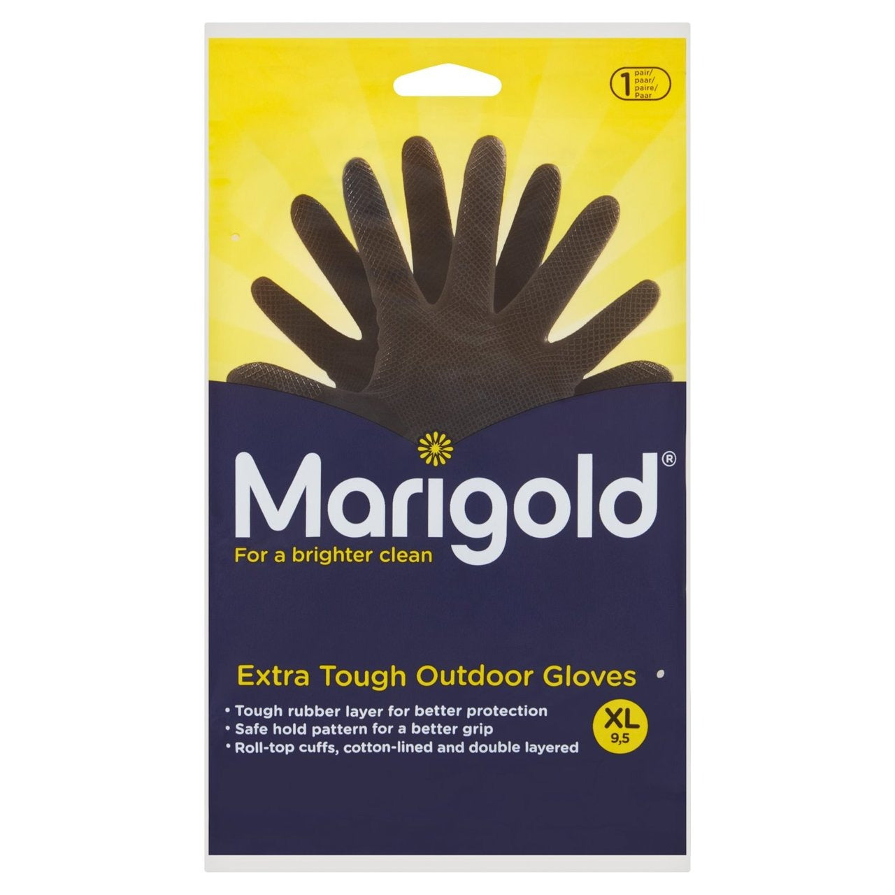 EXTRA LARGE MARIGOLD EXTRA TOUGH OUTDOOR GLOVES SINGLE PAIR