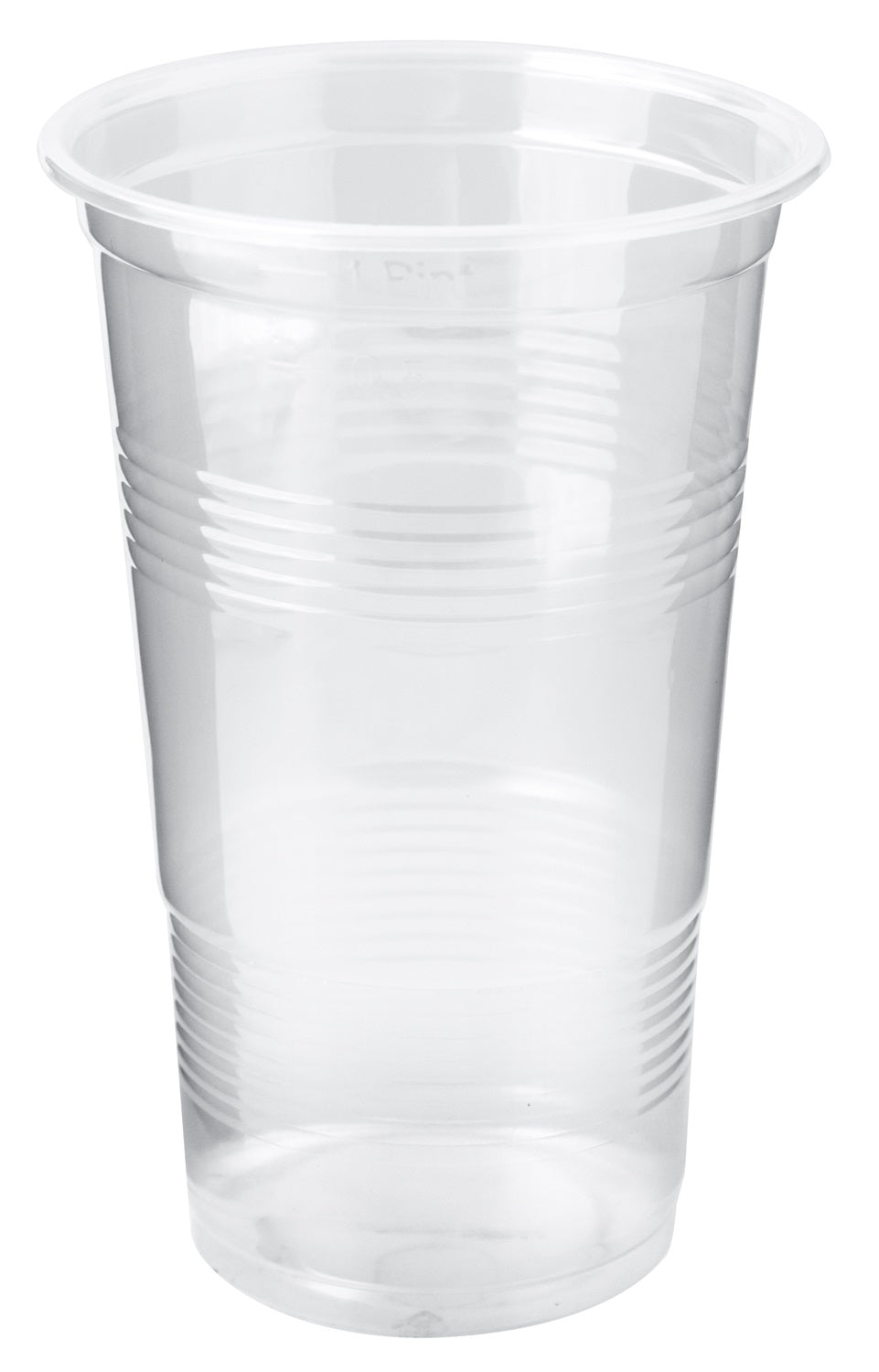 ALL SEASON 1 PINT CLEAR PLASTIC TUMBLERS 16/PK