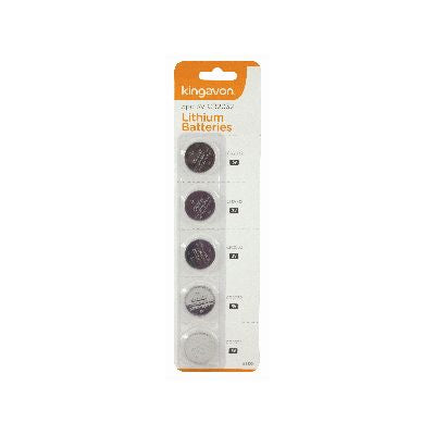 KINGAVON CR2032 3V LITHIUM BATTERIES 5/PK
