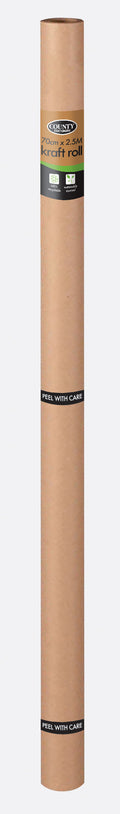 COUNTY BROWN KRAFT PAPER ROLL 70 X 2.5M