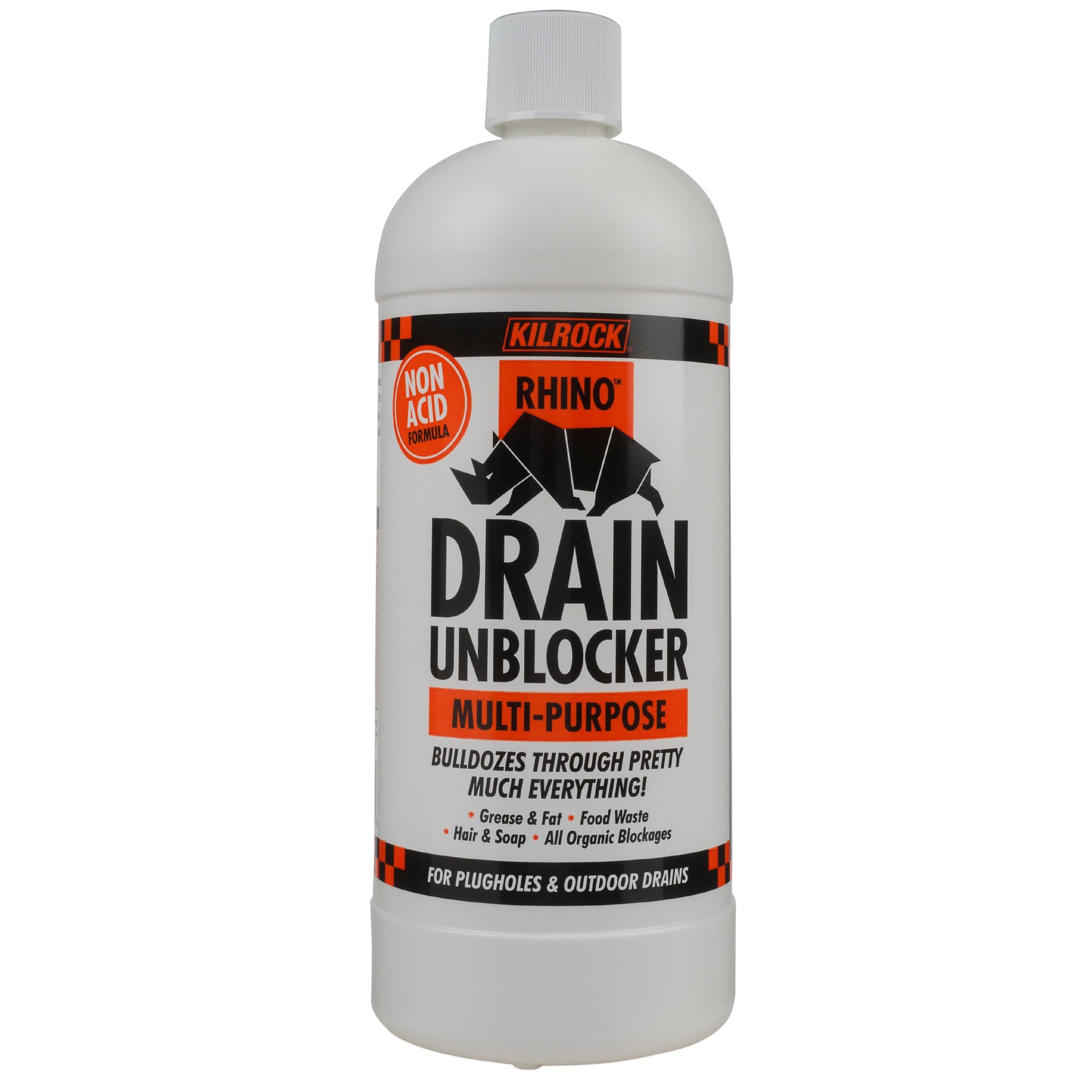 KILROCK RHINO MULTI PURPOSE DRAIN UNBLOCKER 1L
