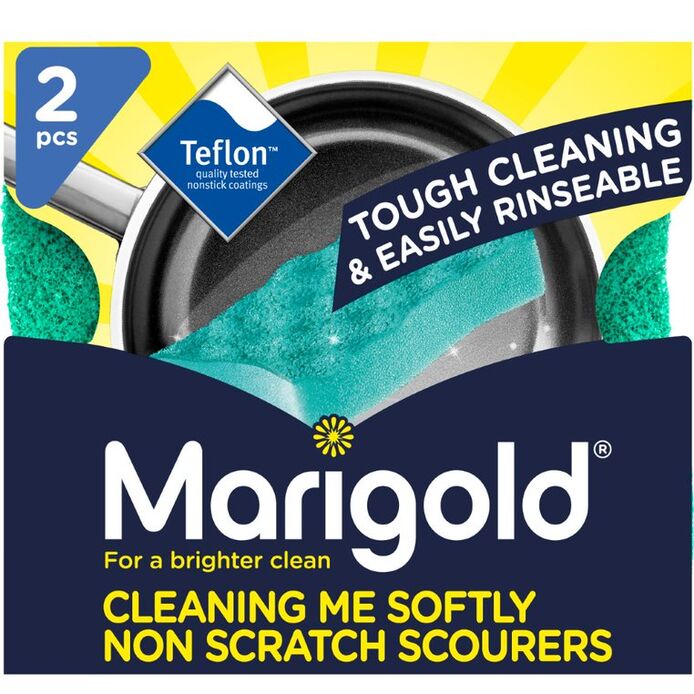 MARIGOLD CLEANING ME SOFTLY NON SCRATCH SCOURER 2/PK