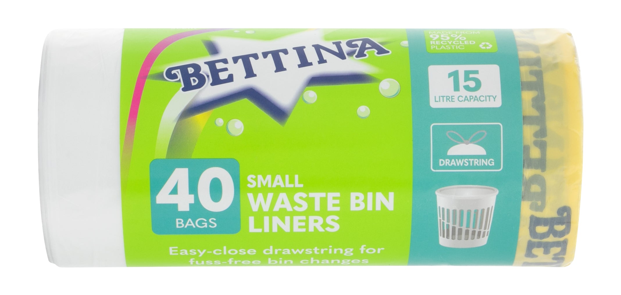 BETTINA LEMON SCENTED SWING BIN LINERS 15LTR 40/PK
