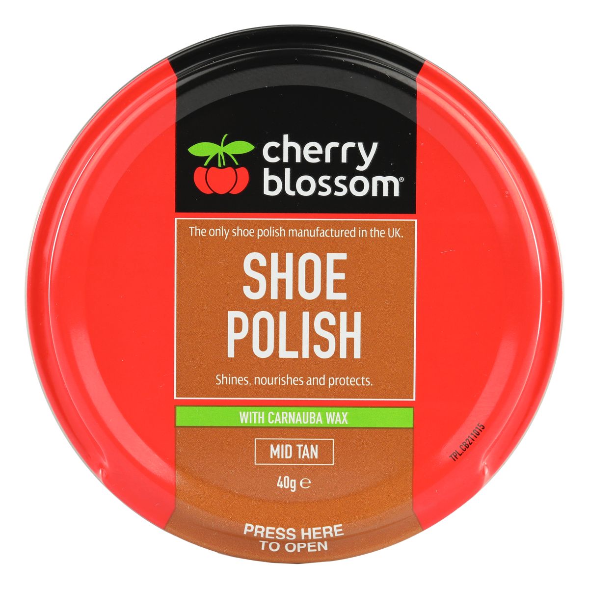 CHERRY BLOSSOM MID TAN SHOE POLISH 40G