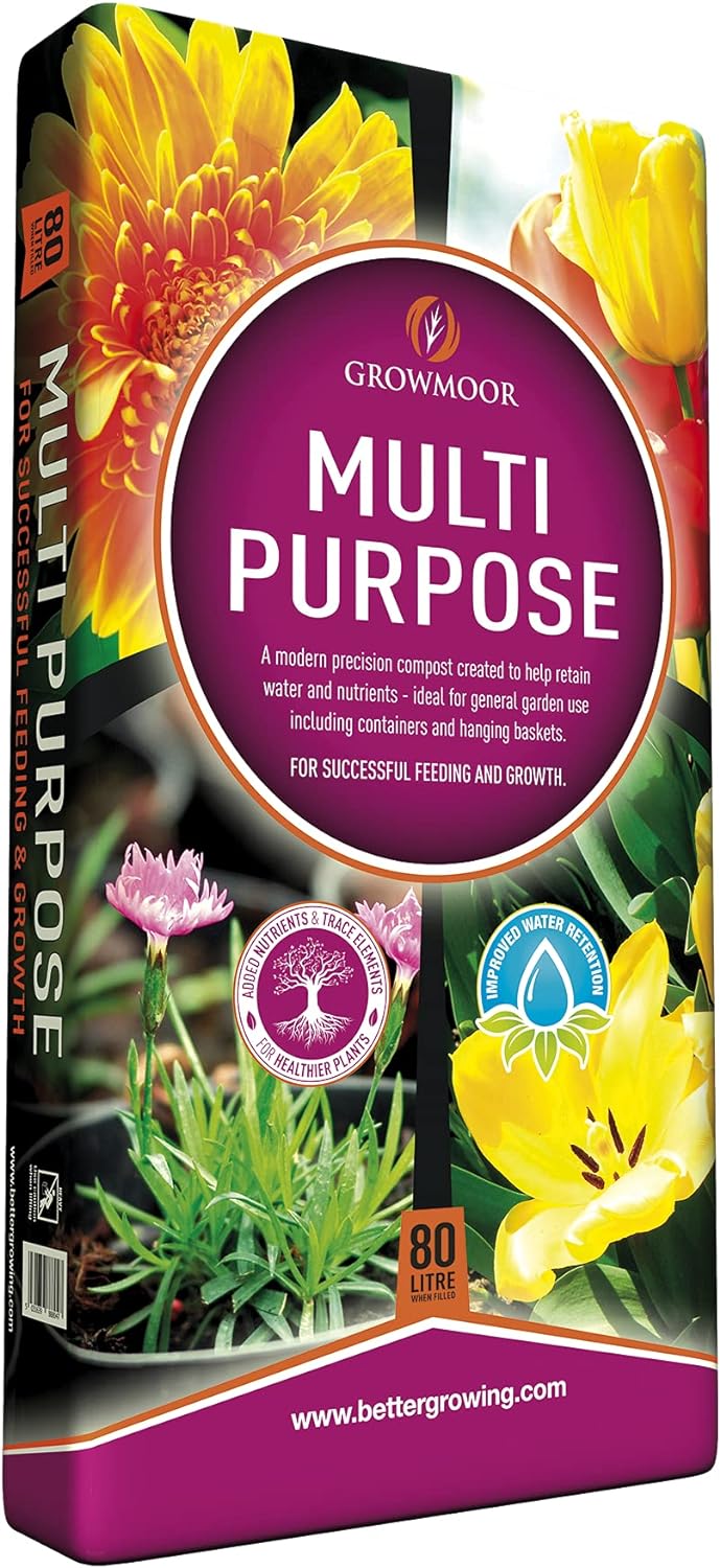 GROWMOOR MULTI PURPOSE COMPOST 80 LITRE
