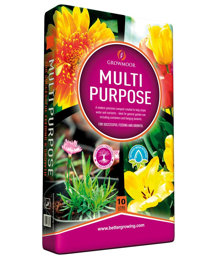 GROWMOOR MULTI PURPOSE COMPOST 10 LITRE