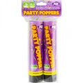 PPS COLOUR CONFETTI CANNON PARTY POPPERS 21 CM 2/PK