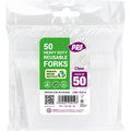 PPS HEAVY DUTY CLEAR PLASTIC FORKS 50/PK