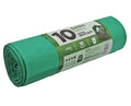 ELITE HEAVY DUTY GREEN GARDEN REFUSE SACK / BIN BAG 85L 10/PK