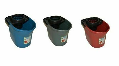 ASSORTED COLOUR PLASTIC MOP BUCKET 13LTR