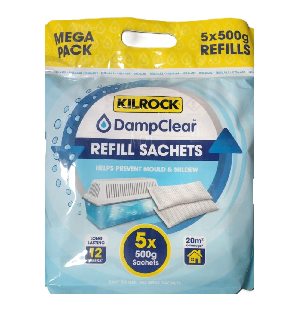 KILROCK DAMP CLEAR MOISTURE CRYSTALS REFILL 2.5KG