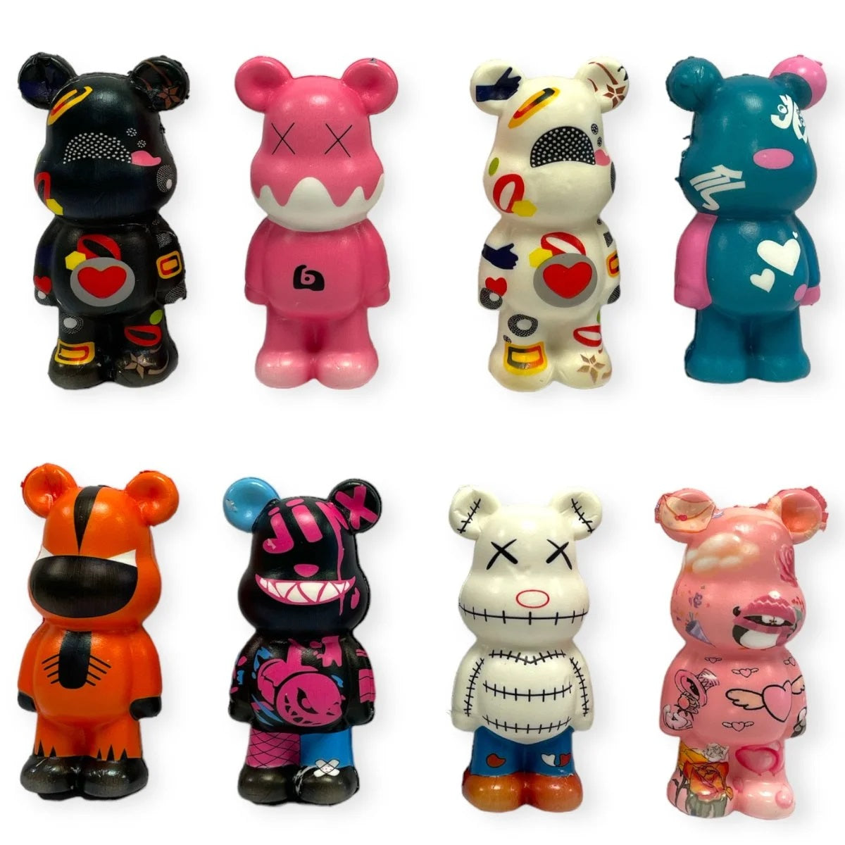 ASSORTED PU SQUEEZY BANKS THE BEAR TOY 13CM