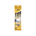 BIC BLACK COLOUR CRISTAL ORIGINAL BALLPOINT PEN 4/PK