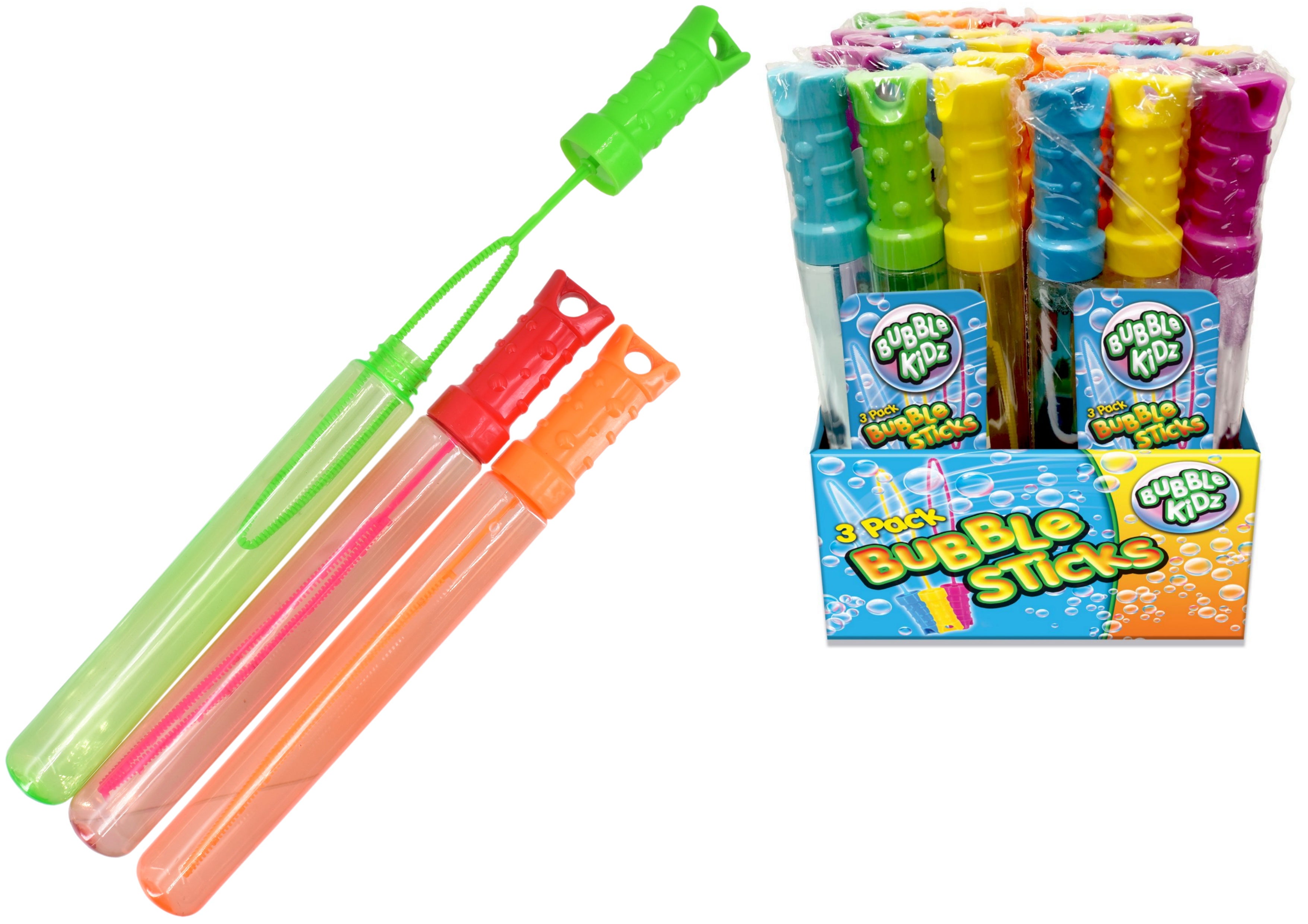 BUBBLE KIDZ BUBBLE SWORD / STICKS 60ML 3/PK
