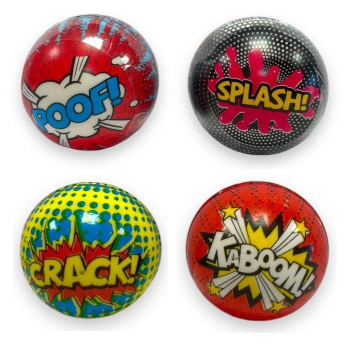 ASSORTED PU ACTION SQUEEZE BALL 10CM
