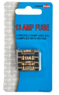 POWER PLUS 13AMP FUSES 4/PK