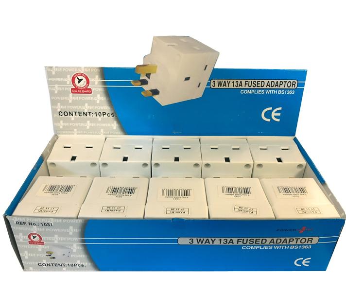 POWER PLUS 3 WAY 13AMP ADAPTER