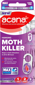 ACANA HANGING MOTH KILLER 2 PACK NEW FORMULA MAX PERFORMANC