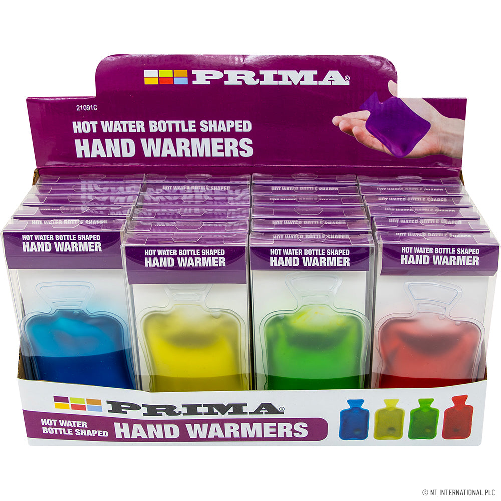 MINI HOT WATER BOTTLE SHAPE HAND WARMER ASSORTED COLOUR