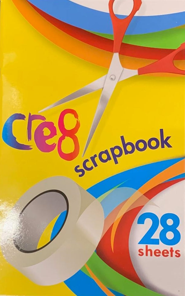 21 X 29.7CM SCRAP BOOK WITH COLOURING PAGES