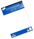 JUST STATIONERY PEEL & SEAL C4 / A4 WHITE ENVELOPES 15/PK
