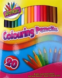 TALLON FULL SIZE COLOUR PENCILS - 20PK
