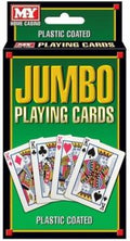 PLASTIC COATED JUMBO PLAYING CARDS