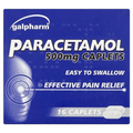 GALPHARM PARACETAMOL 500MG CAPLETS