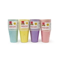 TIME TO PARTY COLOURFUL PAPER CUPS 12 PACK ASSORTED COLOURS