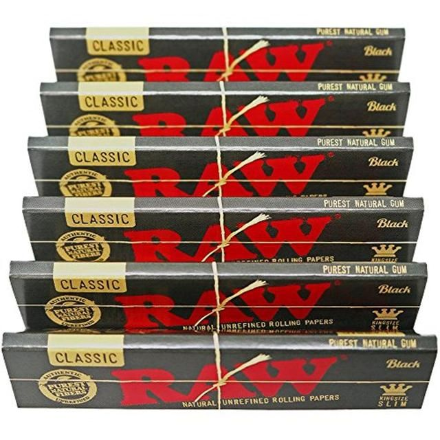 RAW BLACK CLASSIC KING SIZE SLIM ROLLING PAPERS