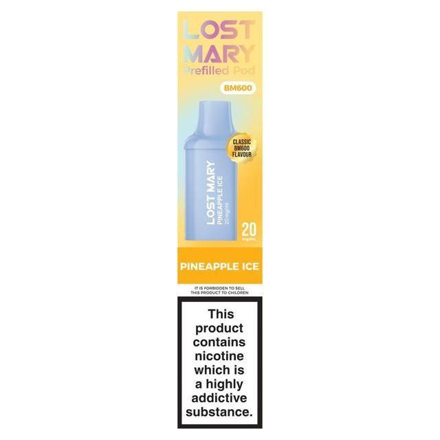LOST MARY BM600 PINEAPPLE ICE PREFILLED POD 20MG/ML